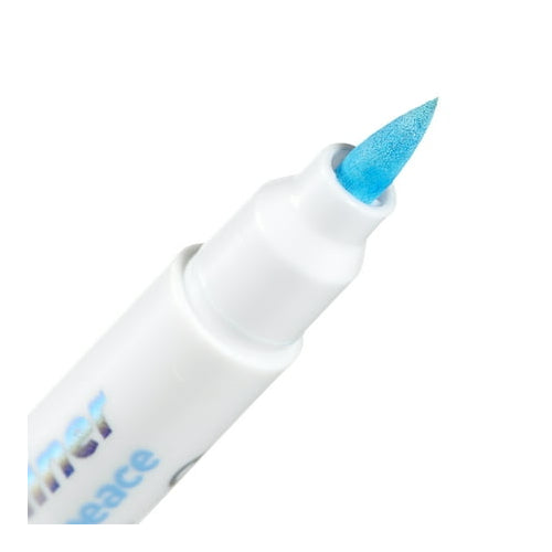 Lottie London Proud to Be Stamp Coloured Liner, Duo Coloured Stamp Eyeliner, Blue Peace, 1.3m
