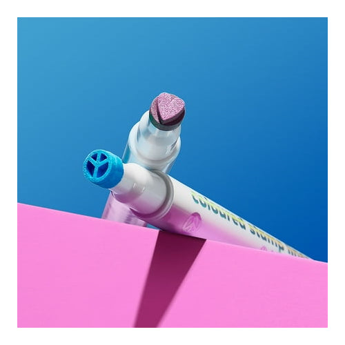 Lottie London Proud to Be Stamp Coloured Liner, Duo Coloured Stamp Eyeliner, Blue Peace, 1.3m