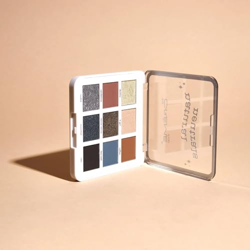 The Crème Shop Natural Neutrals 9 Color Palette, Neutral Eyeshadow Palette with Highly Pigmented Shimmer & Matte Shades