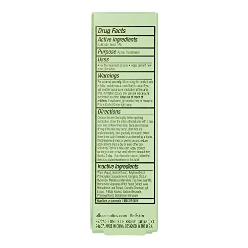 e.l.f. SKIN Blemish Breakthrough Acne Fighting Spot Gel, Roll-on For Treating Blemishes, Made With Salicylic Acid, Vegan & Cruelty-Free