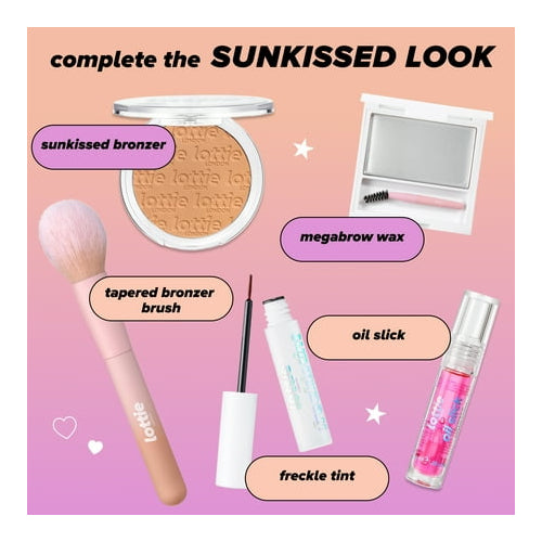 Lottie London Mega Brow Enhancer, Brow Shaping Gel Wax & Brush Set, Clear, 0.11 oz