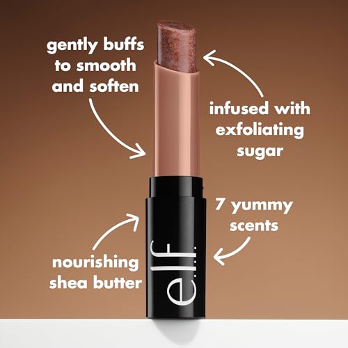 e.l.f. Lip Exfoliator, Moisturizing Scented Lip Scrub For Exfoliating & Smoothing Lips, Infused With Jojoba Oil, Vegan & Cruelty-free, Coffee