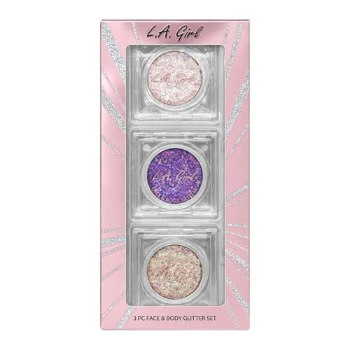 L.A. Girl 3pc Glitter Face & Body Gift Set G43388