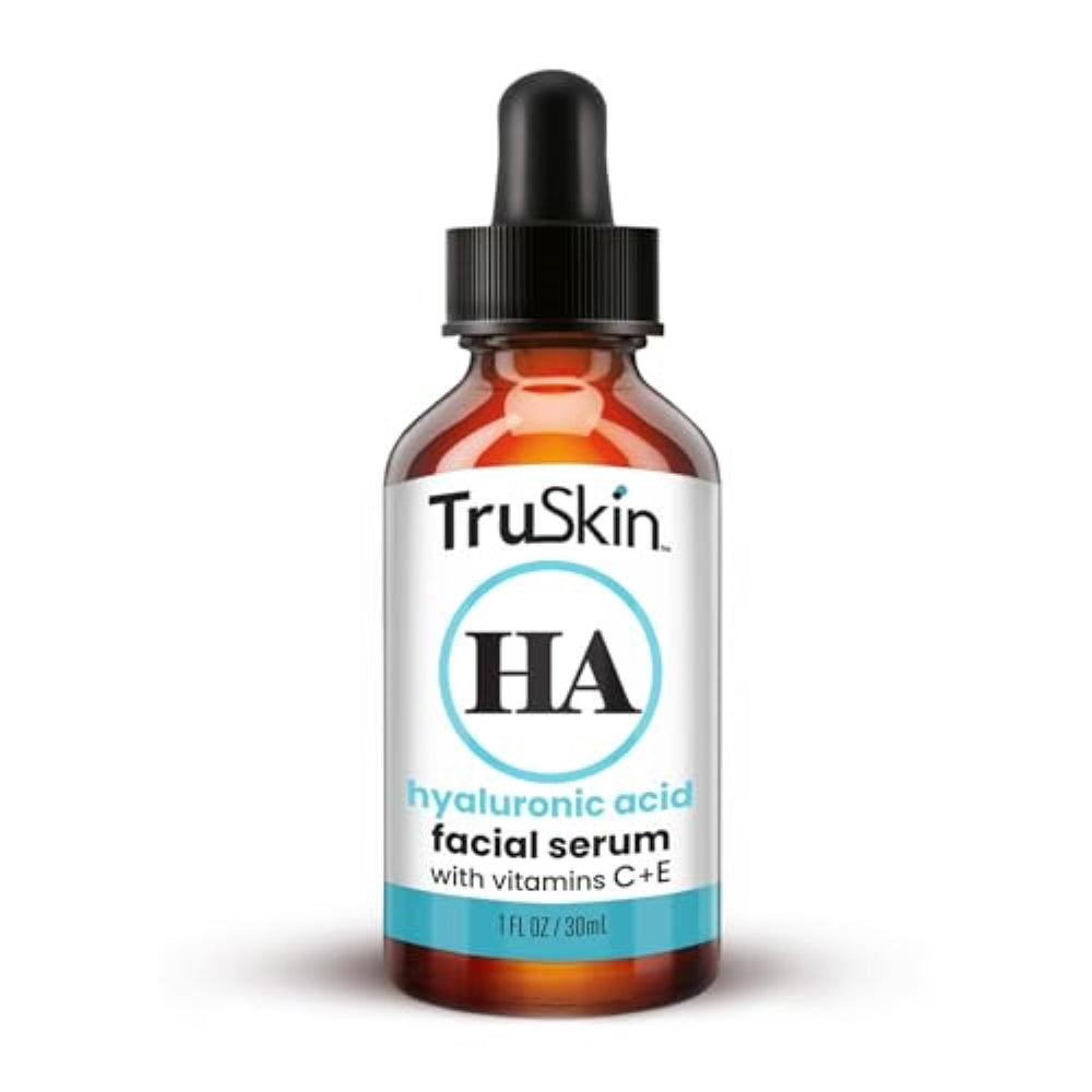 TruSkin Hyaluronic Acid Serum for Face + 7 Ultra Hydrating Ingredients ā Best Face Serum for Moisturizing, Visibly Plumping Skin & Smoothing the Look of Fine Lines, 1 fl oz