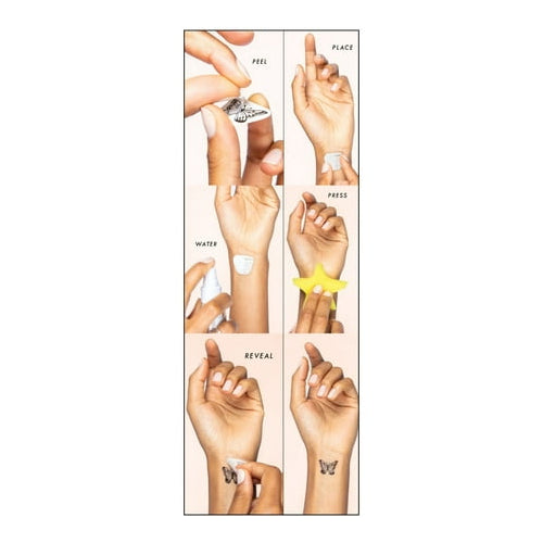 Inked2 Into The Wild 2 Sheets, Cruelty Free Temporary Tattoos, Child, Teen, Adult, All Occasions