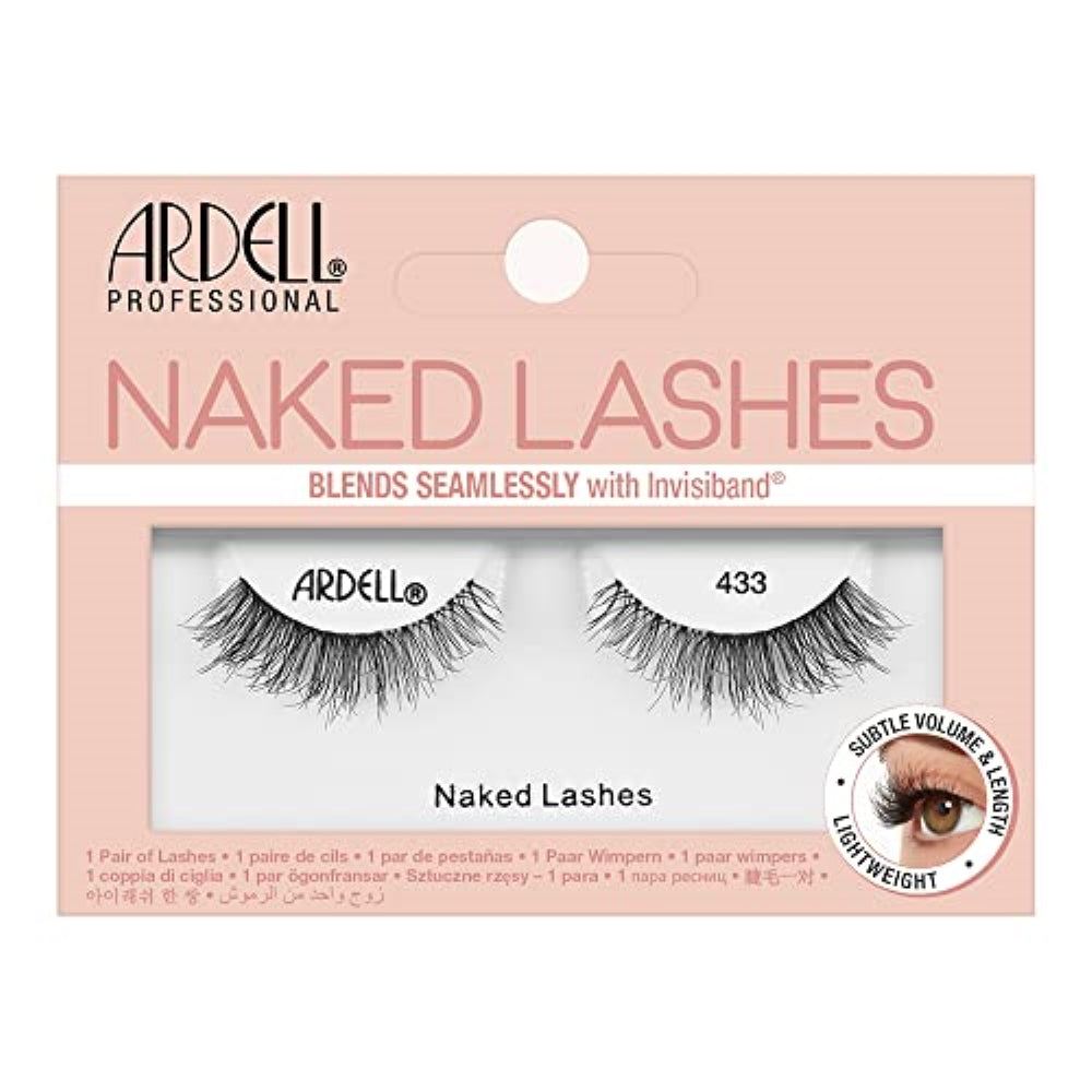 Ardell Strip Lashes Naked Lashes 433 with Invisiband, 1 pair
