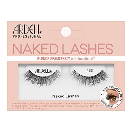 Ardell Strip Lashes Naked Lashes 433 with Invisiband, 1 pair