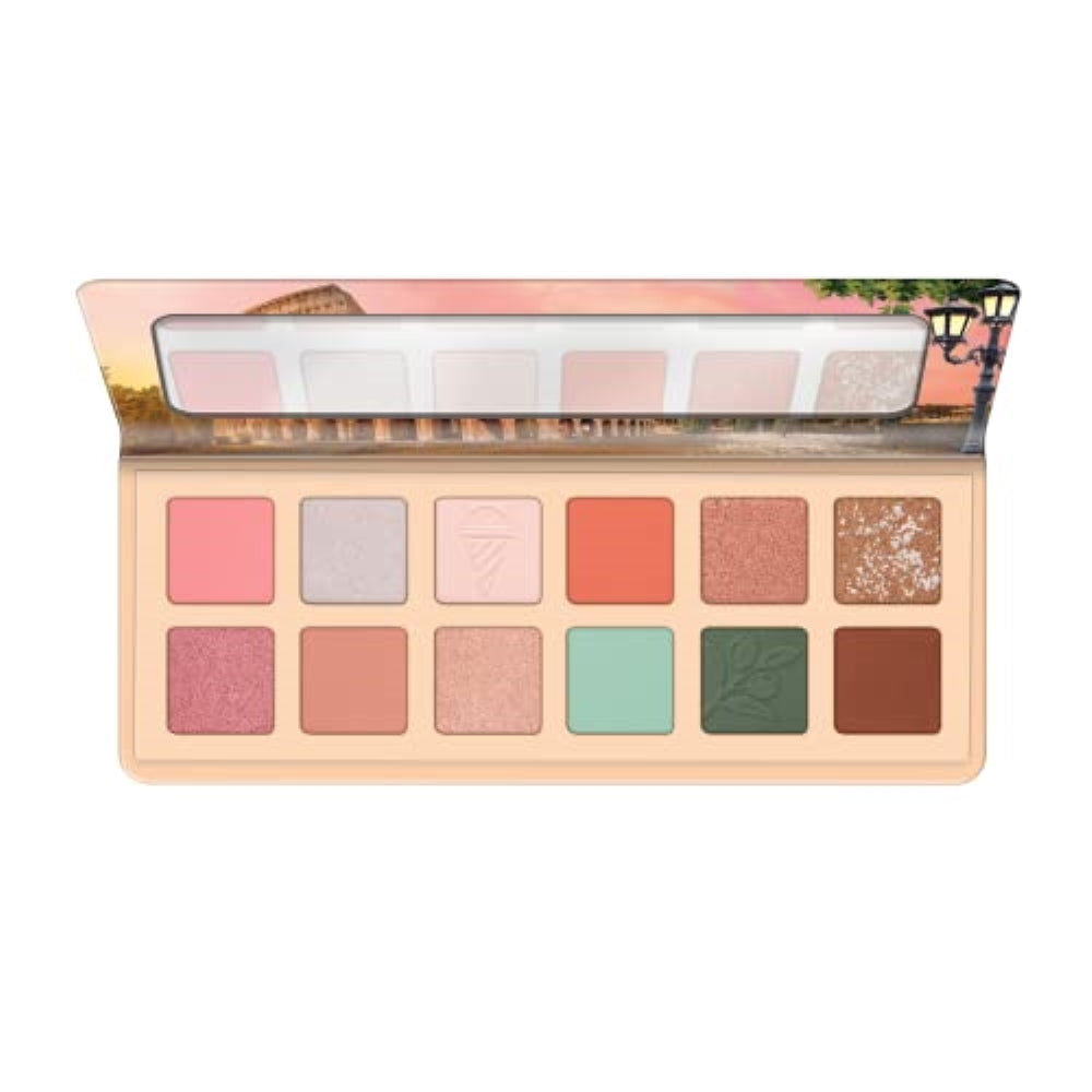 essence | Benvenuti a Roma Eyeshadow Palette | 12 Highly Pigmented, Matte & Metallic Shades | Vegan & Cruelty Free, Paraben Free