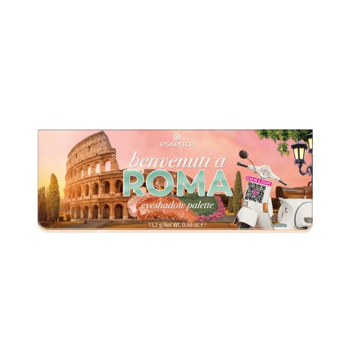 essence | Benvenuti a Roma Eyeshadow Palette | 12 Highly Pigmented, Matte & Metallic Shades | Vegan & Cruelty Free, Paraben Free