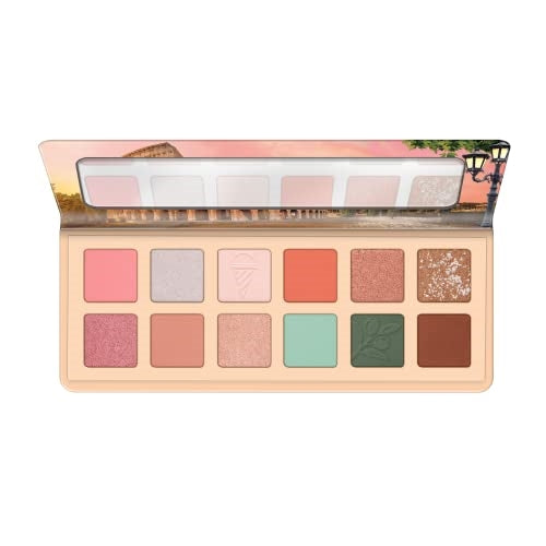 essence | Benvenuti a Roma Eyeshadow Palette | 12 Highly Pigmented, Matte & Metallic Shades | Vegan & Cruelty Free, Paraben Free