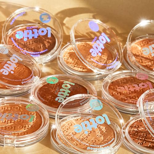 Lottie London Sunkissed Bronzer in Suncatcher, Infused with bamboo extract and Vitamin E this skin-loving bronzer adds a buildable warm bronze for a defined finish