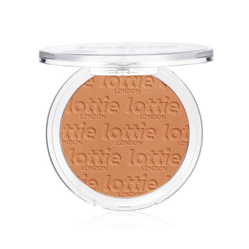 Lottie London Sunkissed Bronzer in Suncatcher, Infused with bamboo extract and Vitamin E this skin-loving bronzer adds a buildable warm bronze for a defined finish
