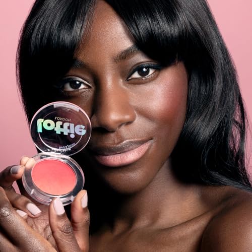 Lottie London Ombré Blush in Red Hot, Lightweight & High Pigmented Powder Blusher for a Healthy Flush of Natural, Buildable Color
