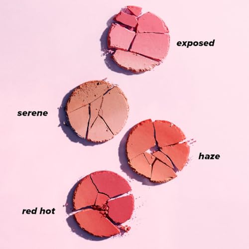Lottie London Ombré Blush in Serene, Lightweight & High Pigmented Powder Blusher for a Healthy Flush of Natural, Buildable Color