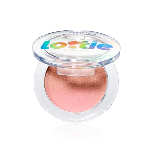 Lottie London Ombré Blush in Serene, Lightweight & High Pigmented Powder Blusher for a Healthy Flush of Natural, Buildable Color