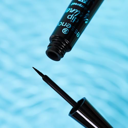 essence | Dip Eyeliner Waterproof 24H Longlasting | Deep Black Color, Precise & Easy Application | Bold & Natural Eye Make Up | Vegan, Cruelty Free & Paraben Free