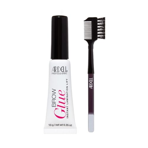 Ardell Brow Glue Instant Lamination Lift and Styling Tool, Eyebrow Gel - Long-Lasting Hold Brow Gel for Fluffy Defined Brows