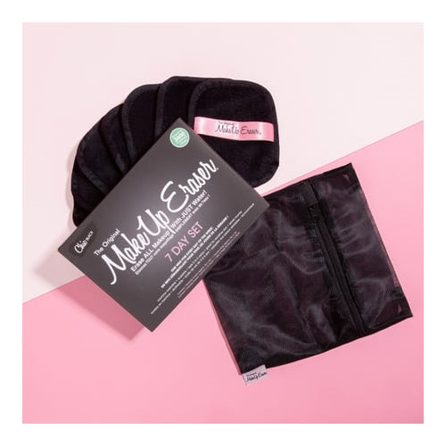 The Original MakeUp Eraser Chic Black 7-Day Set, Reusable Makeup Remover Cloth, 7 Count