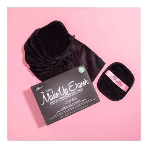 The Original MakeUp Eraser Chic Black 7-Day Set, Reusable Makeup Remover Cloth, 7 Count