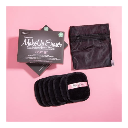 The Original MakeUp Eraser Chic Black 7-Day Set, Reusable Makeup Remover Cloth, 7 Count
