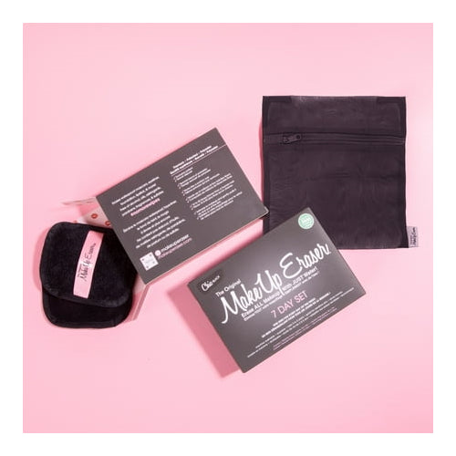 The Original MakeUp Eraser Chic Black 7-Day Set, Reusable Makeup Remover Cloth, 7 Count
