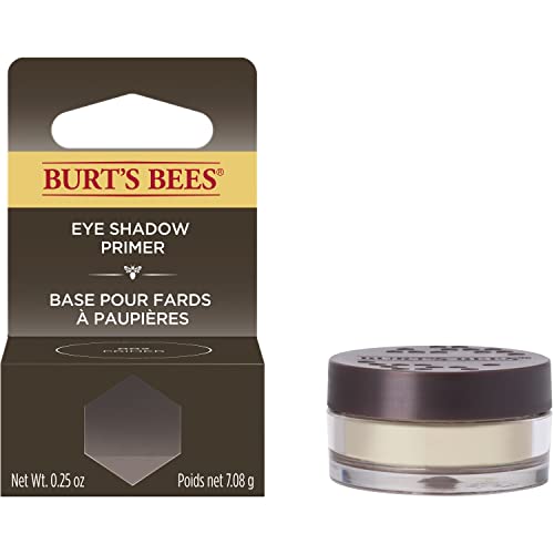 Burt's Bees Eye Shadow Primer, Neutral Ultra Sheer/Translucent Beige Color, Extends Wear For Powder Eye Shadow, For All Skin Tones - 0.25 Ounce