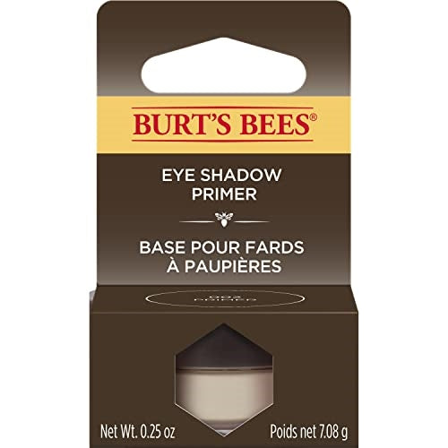 Burt's Bees Eye Shadow Primer, Neutral Ultra Sheer/Translucent Beige Color, Extends Wear For Powder Eye Shadow, For All Skin Tones - 0.25 Ounce