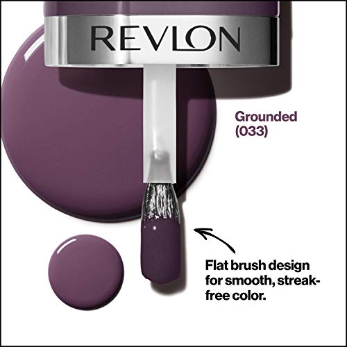 REVLON Ultra HD Snap Nail Color, Natural Rich Glossy Polish, 100% Vegan Formula, No Base or Top Coat Needed, 033 Grounded, 0.27 fl oz