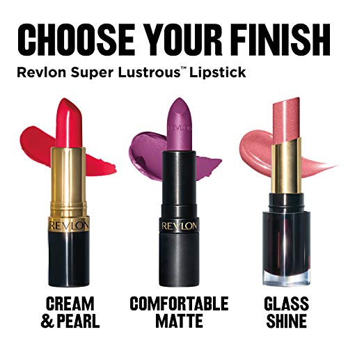 Revlon Super Lustrous The Luscious Mattes Lipstick, High Impact with Moisturizing Velvety Formula, Make It Pink, 0.74 oz