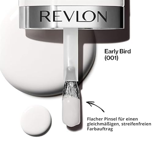 REVLON Ultra HD Snap Nail Color, Natural Rich Glossy Polish, 100% Vegan Formula, No Base or Top Coat Needed, 001 Early Bird, 0.27 fl oz