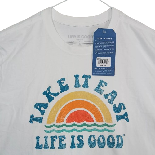 Life is Good Men's Keep It Simple Pickleball Short Sleeve Crusher Tee (X-Large, Darkest Blue)