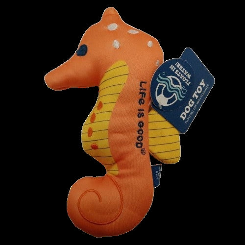 Life is Good Squeaker Pet Toy, Seahorse