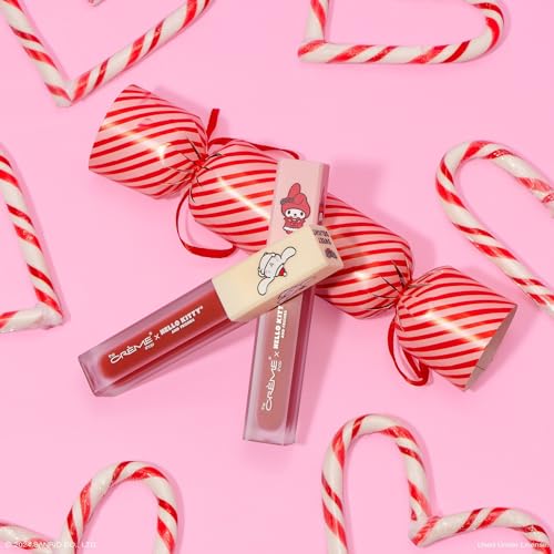 The Crème Shop x Hello Kitty & Friends Velvet Lip Stain - Lip Tint, Long Lasting Waterproof Lip Stain, Gifts for Her, Stocking Stuffers (Sugar Kiss)
