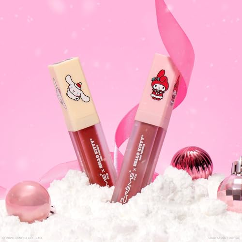 The Crème Shop x Hello Kitty & Friends Velvet Lip Stain - Lip Tint, Long Lasting Waterproof Lip Stain, Gifts for Her, Stocking Stuffers (Sweet Delight)