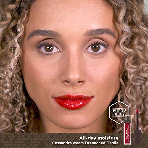 Burt's Bees 100% Natural Glossy Liquid Lipstick, Drenched Dahlia, 1 Tube