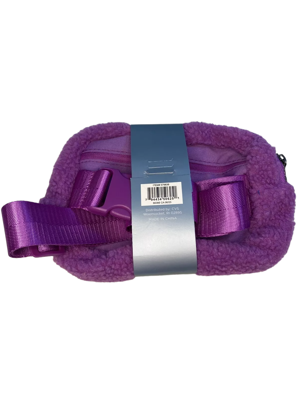 WAYLAND Teddy Belt Bag Women Fanny Pack Waist Fuchsia Fleece