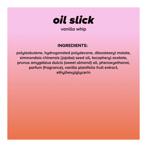Lottie London Oil Slick, 100% Vegan Lip Oil, Vanilla Whip, (2 Pack of 2.5 ml)