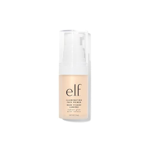 e.l.f. Cosmetics Illuminating Face Primer, Use as a Base for Your Makeup, Leaves Skin Glowing, 0.47 fl. oz.