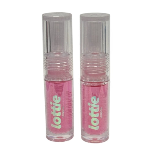 Lottie London Oil Slick, 100% Vegan Lip Oil, Extra Cherries, (2 Pack)