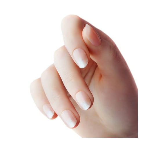 KISS Voguish Fantasy, Holiday Press on Nails, Dear Miracle, Beige, Short Oval, 28 Count