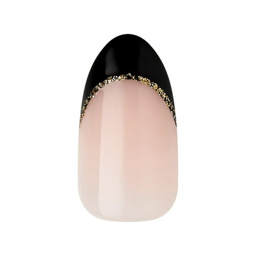 KISS imPRESS Holiday Press on Nails, Feast Mode, Beige, Medium Almond, 30 Count