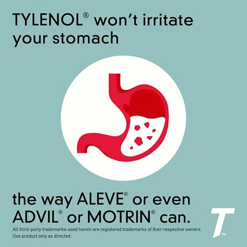 Tylenol Extra Strength Caplets with 500 mg Acetaminophen, Pain Reliever & Fever Reducer, 24 ct