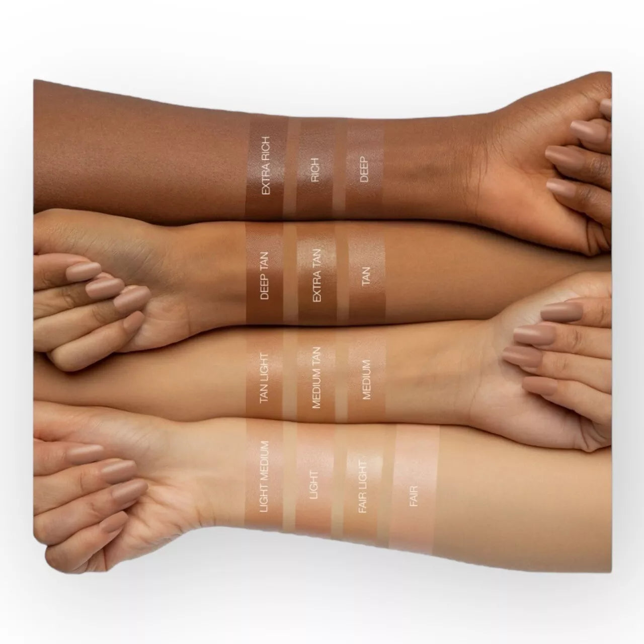 HUDA BEAUTY GloWish Multidew Vegan Skin Tint Foundation 12 Rich