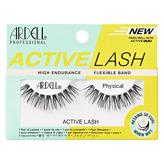 Ardell Active Lashes Physical - Waterproof, Natural Look False Eyelashes for Everyday Wear, 1 Pair