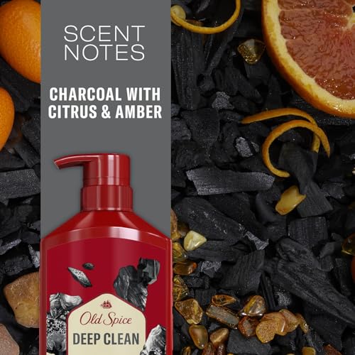 Old Spice Charcoal Shampoo for Men, Volcano, 22 Fl Oz