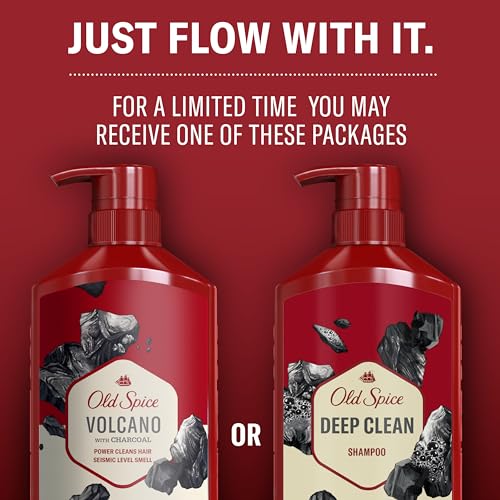 Old Spice Charcoal Shampoo for Men, Volcano, 22 Fl Oz