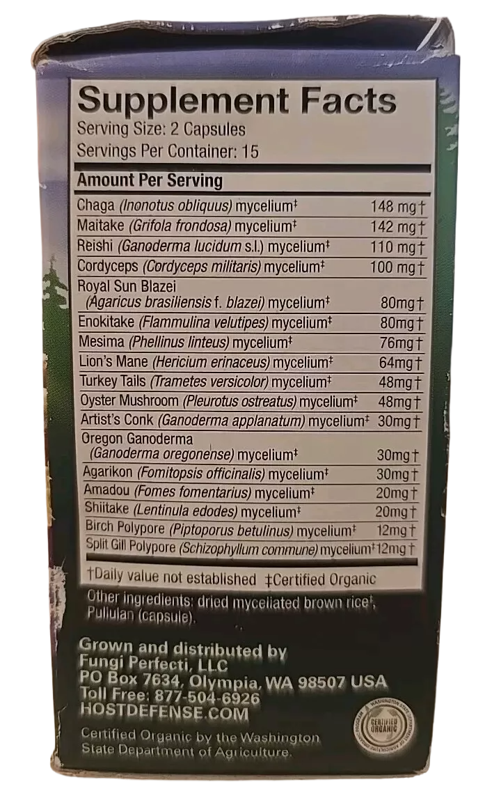 MyCommunity 17 Mushroom Complex - Immune Support with Organic Mushrooms (30 Vegetarian Capsules)