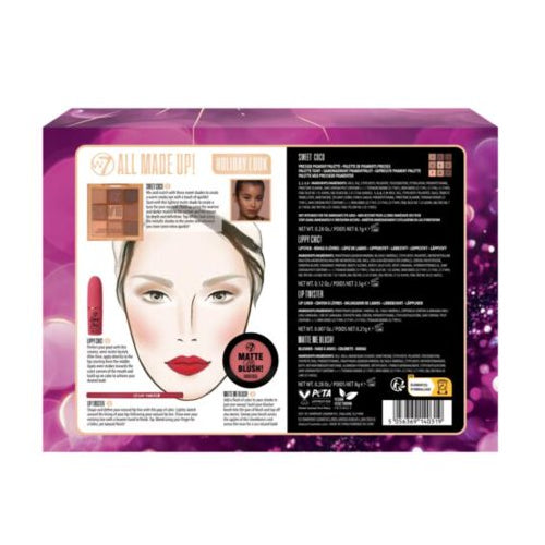 W7 All Made Up Holiday Look Collection Gift Set, 4CT