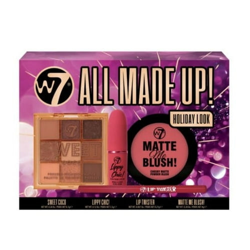 W7 All Made Up Holiday Look Collection Gift Set, 4CT