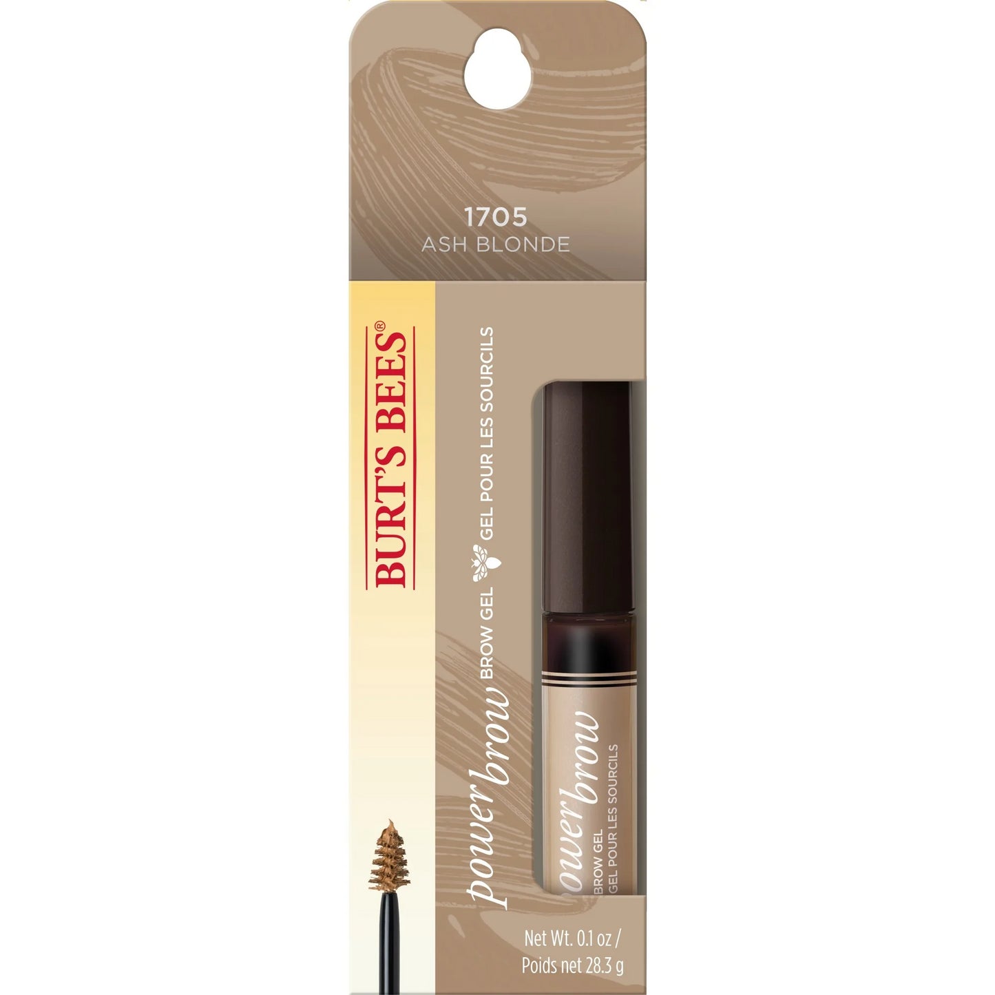 Burt Bees Brow Gel, Ash Blonde, 0.1 oz